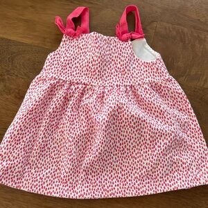 Zara baby Pink and White Polka Dot Dress 9-12 months